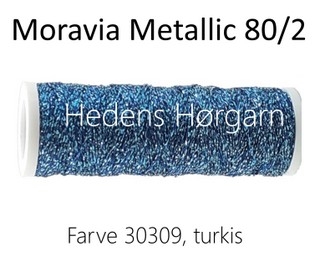 Moravia Metallic 80/2 farve 30309 turkis